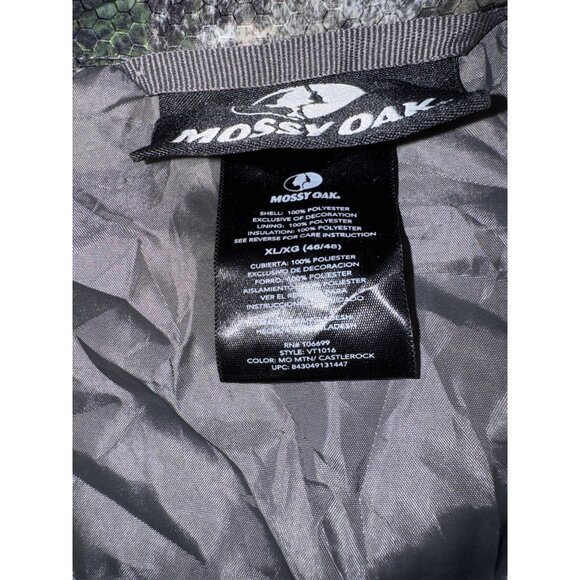 Mossy Oak Tree Camouflage Vest Men Size XL Polyester Full Zip-Up - Picture 7 of 8